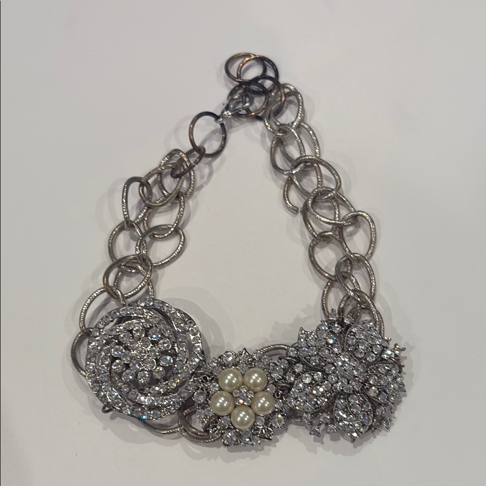 Shay Lowe Elegant Silver and Pearl Bracelet